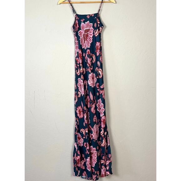 Farm Rio NWT Women's Size XS Flower Delicacy Paisley Slip Dress Y2K Retro $210 - Picture 5 of 13